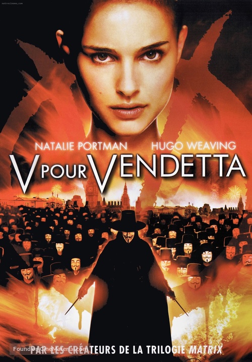 V for Vendetta - French DVD movie cover