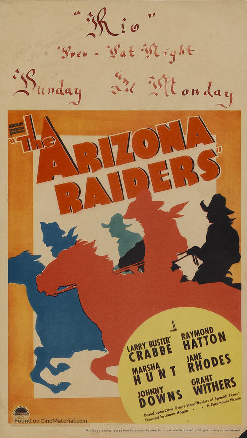 The Arizona Raiders - Movie Poster