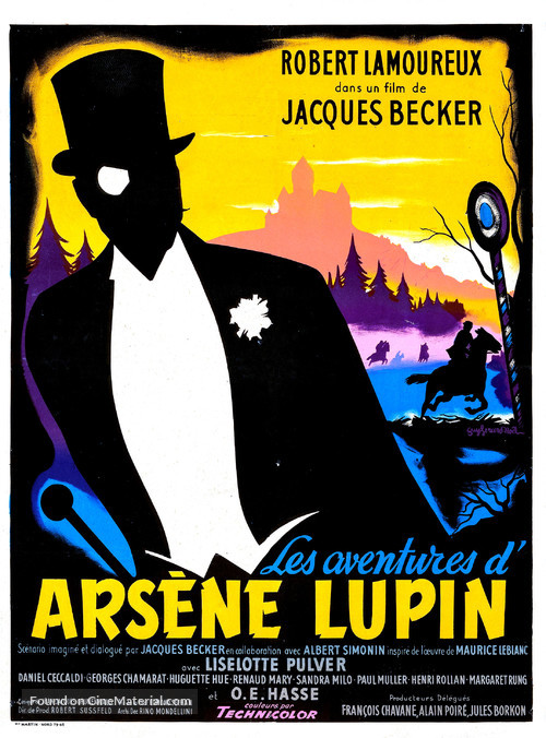 Aventures d&#039;Ars&egrave;ne Lupin, Les - French Movie Poster