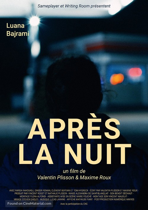 Apr&egrave;s la nuit - French Movie Poster