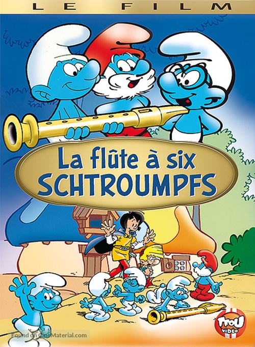 La fl&ucirc;te &agrave; six schtroumpfs - French DVD movie cover