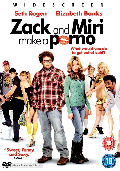 Zack and Miri Make a Porno - British DVD movie cover