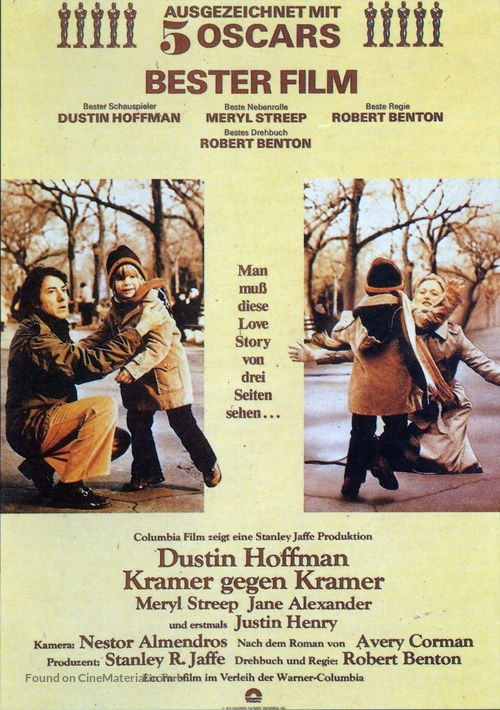 Kramer vs. Kramer - German Movie Poster