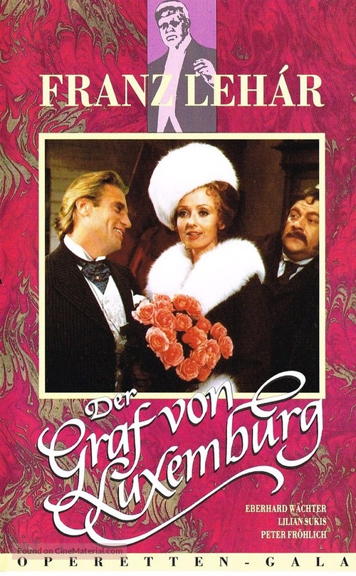 Der Graf von Luxemburg - German VHS movie cover