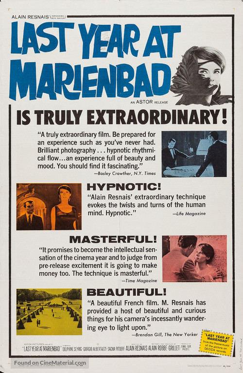 L'ann&eacute;e derni&egrave;re &agrave; Marienbad - Movie Poster