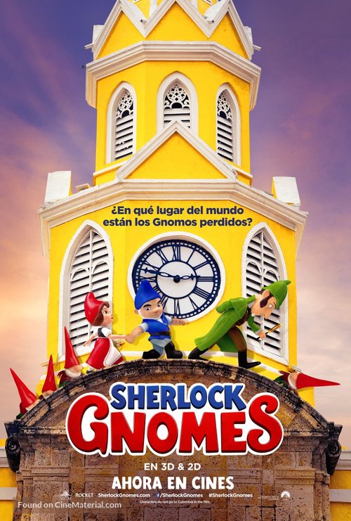 Sherlock Gnomes - Colombian Movie Poster