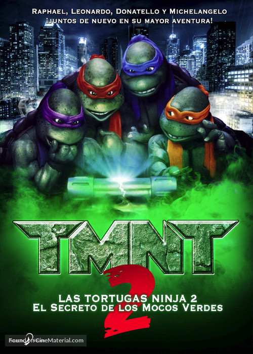 Teenage Mutant Ninja Turtles II: The Secret of the Ooze - Spanish Movie Cover