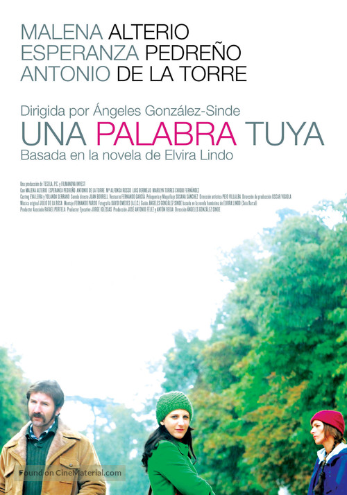 Palabra tuya, Una - Spanish poster
