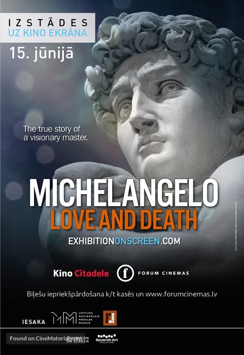 Michelangelo: Love and Death - Latvian Movie Poster