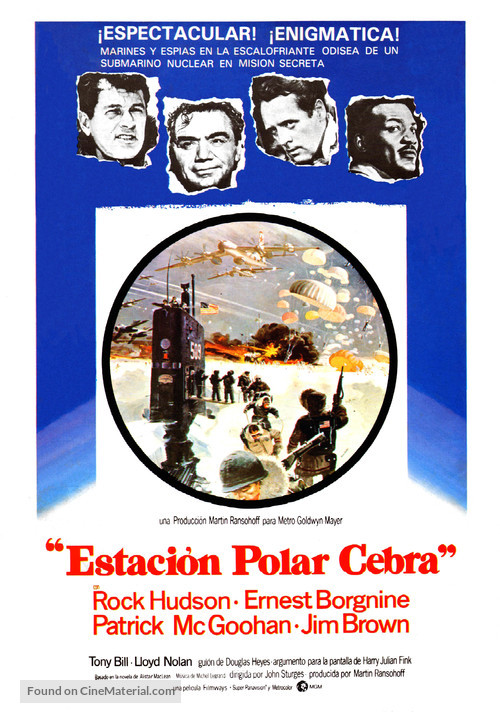 Ice Station Zebra - Spanish Movie Poster