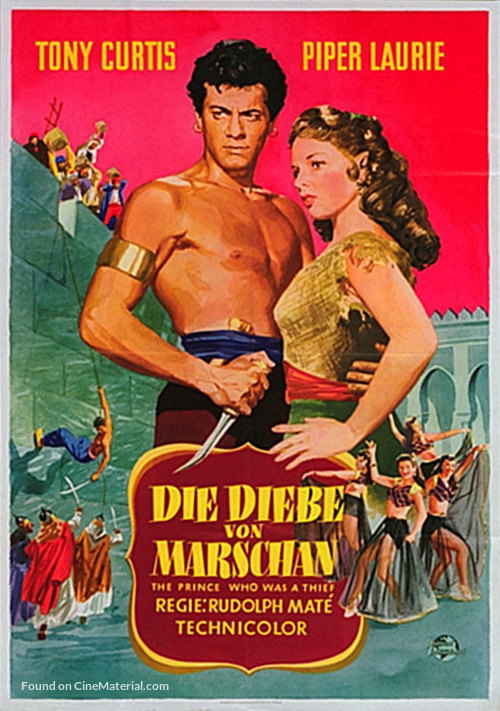 The Prince Who Was a Thief - German Movie Poster