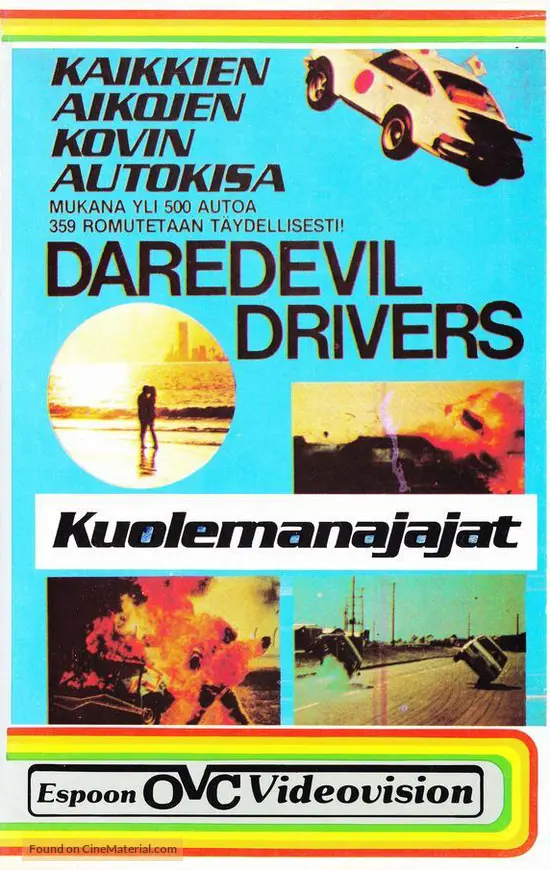 Daredevil Drivers - Finnish VHS movie cover