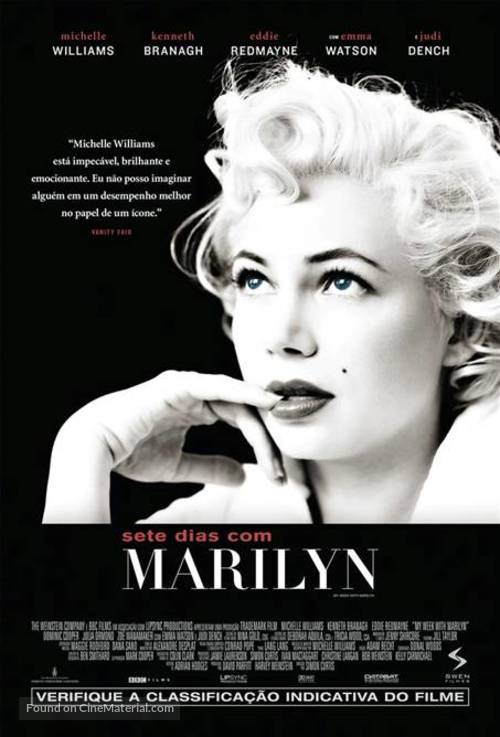 My Week with Marilyn - Brazilian Movie Poster