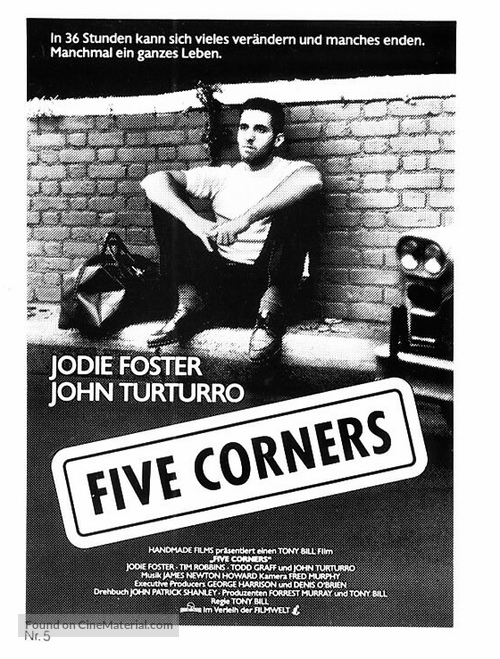 Five Corners - German Movie Poster