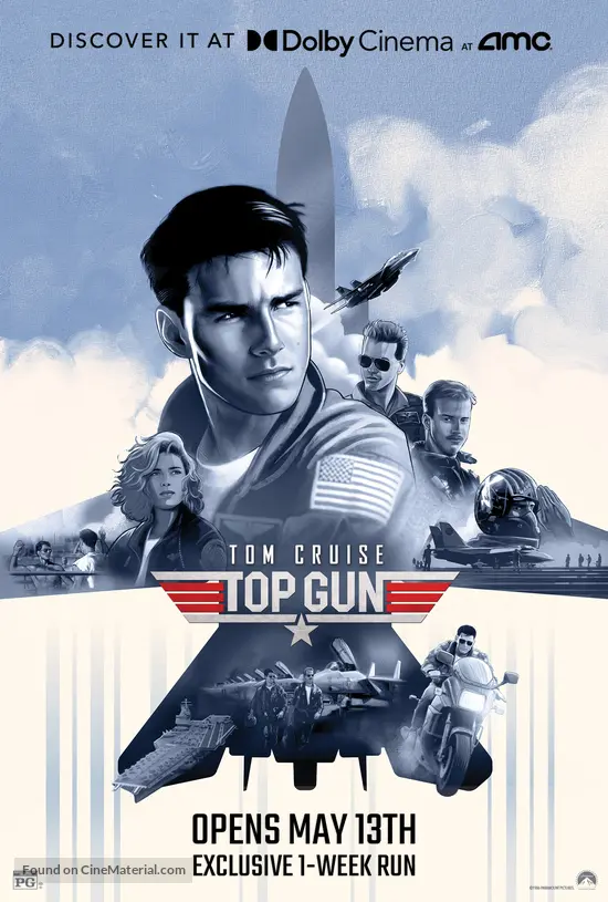 Top Gun (1986) re-release movie poster