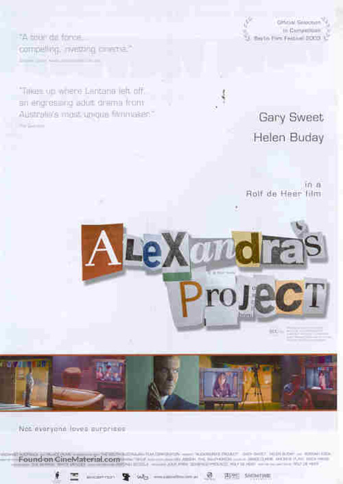 Alexandra&#039;s Project - Australian Movie Poster