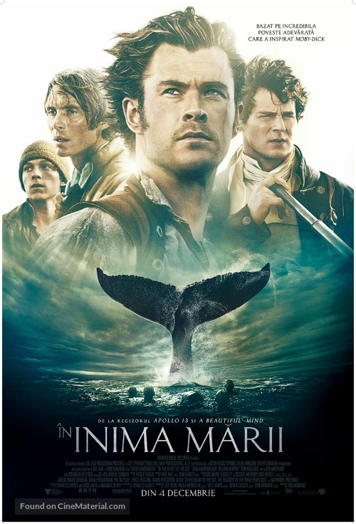 In the Heart of the Sea - Romanian Movie Poster