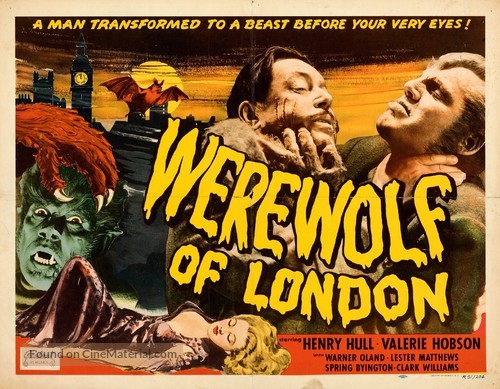 Werewolf of London - Re-release movie poster