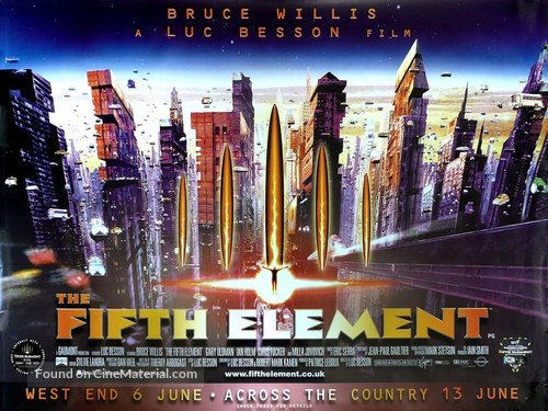 The Fifth Element - British Advance movie poster