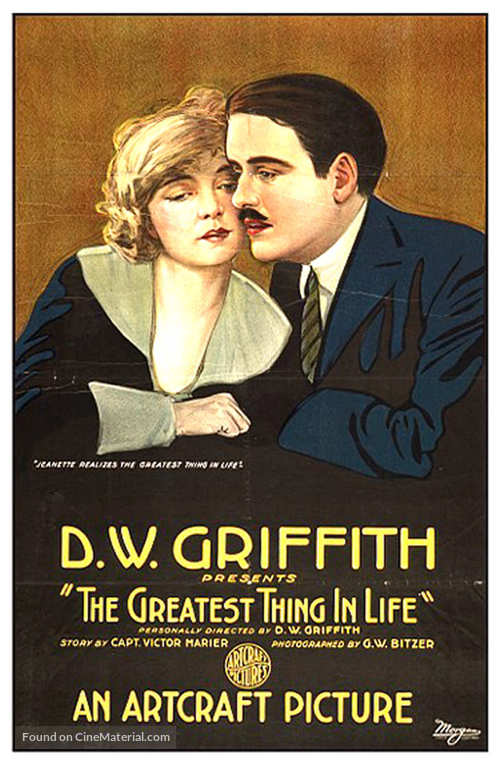 The Greatest Thing in Life - Movie Poster