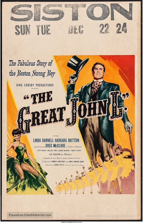 The Great John L. - Movie Poster