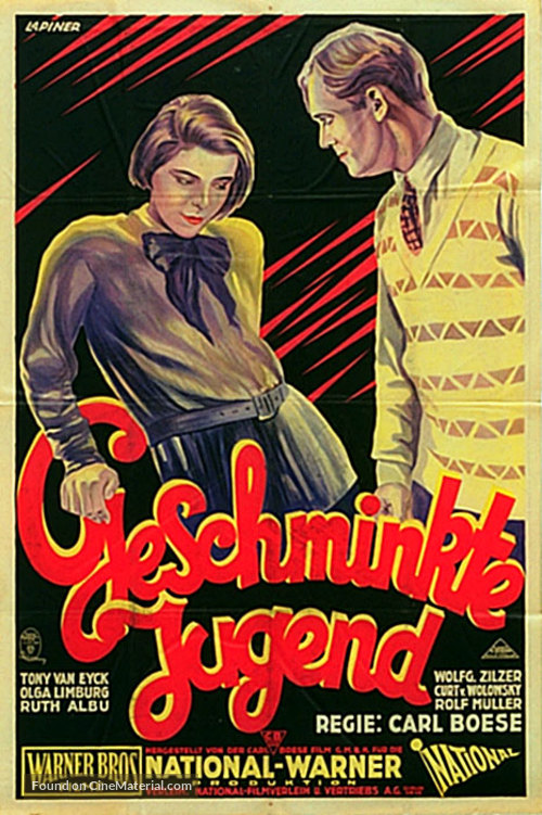 Geschminkte Jugend - German Movie Poster