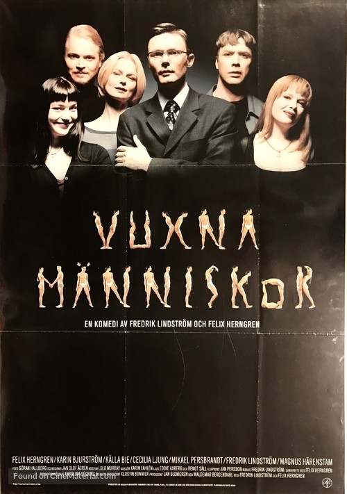 Vuxna m&auml;nniskor - Swedish Movie Poster