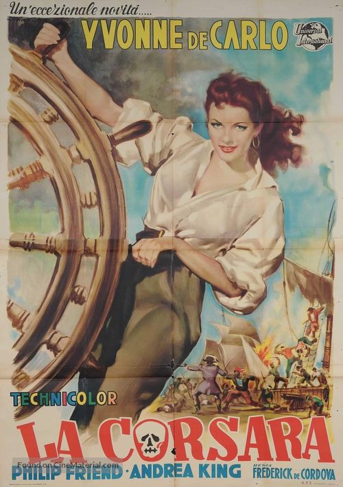 Buccaneer&#039;s Girl - Italian Movie Poster