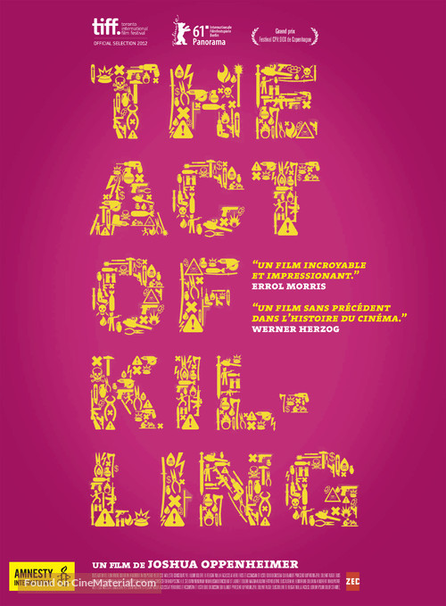 The Act of Killing - French Movie Poster