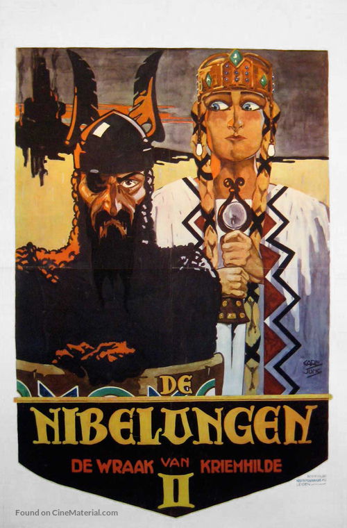 Die Nibelungen: Kriemhilds Rache - Dutch Movie Poster