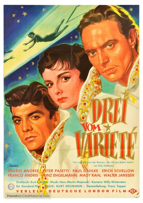 Drei vom Variet&eacute; - German Movie Poster