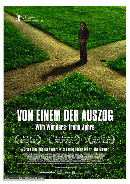 Von einem der auszog - Wim Wenders&#039; fr&uuml;he Jahre - German poster
