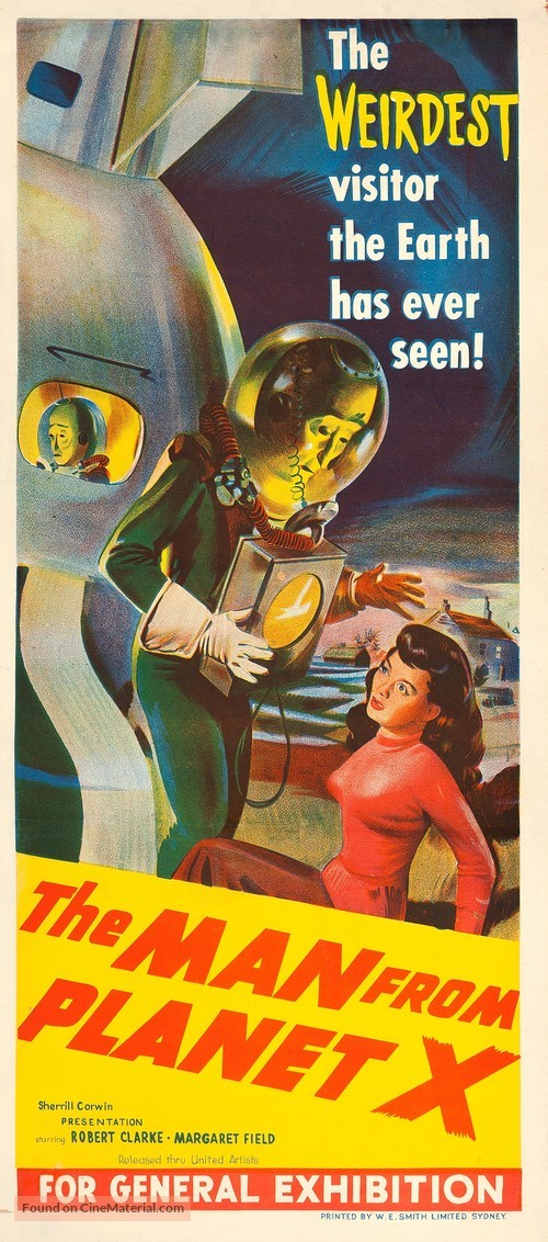 The Man From Planet X - Australian Movie Poster