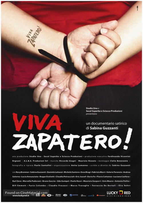 Viva Zapatero! - Italian poster