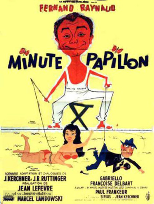 Minute papillon - French Movie Poster