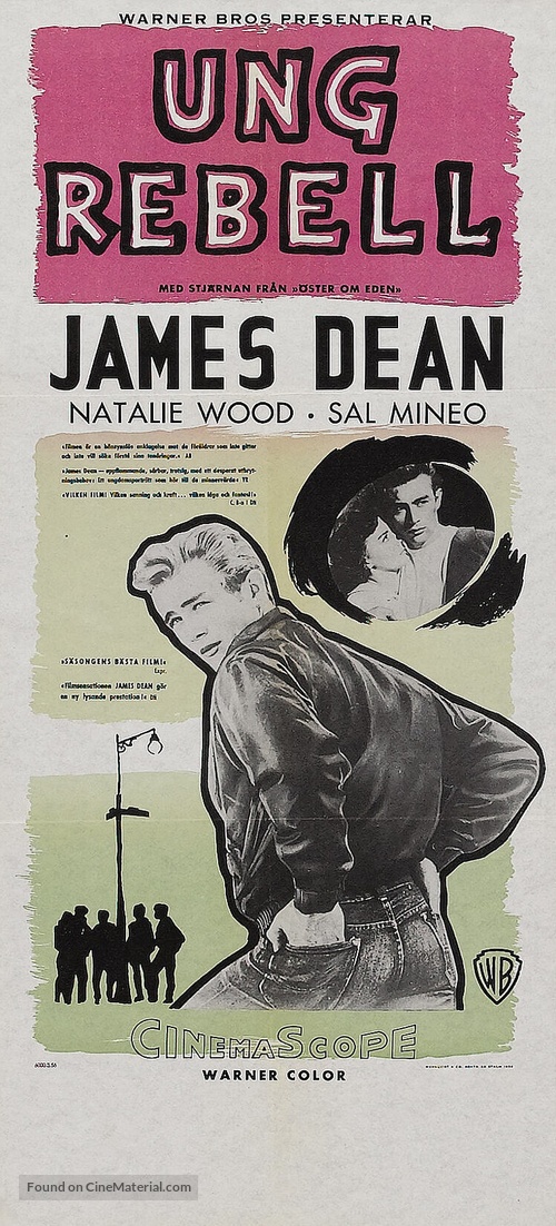 Rebel Without a Cause - Swedish Movie Poster