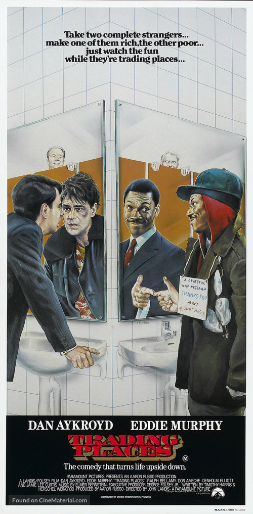 Trading Places - Australian Movie Poster