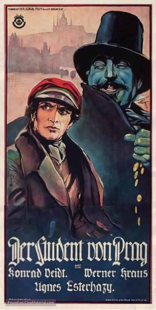 Der Student von Prag - German Movie Poster