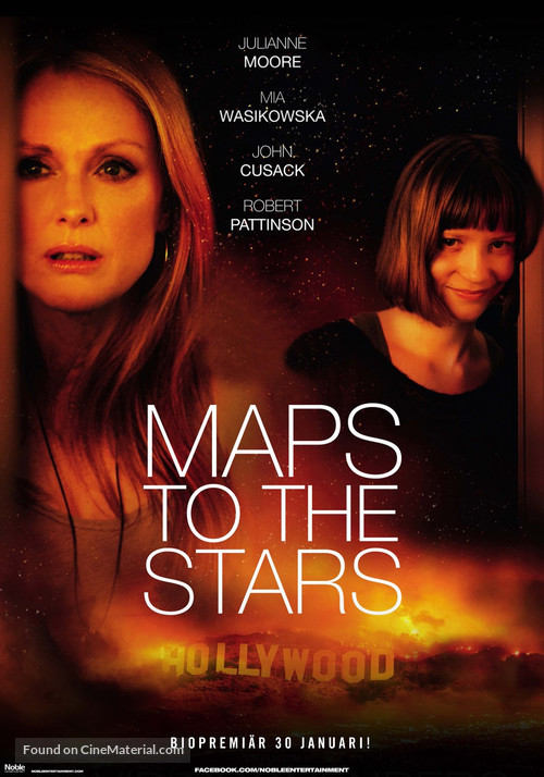Maps to the Stars - Swedish Movie Poster