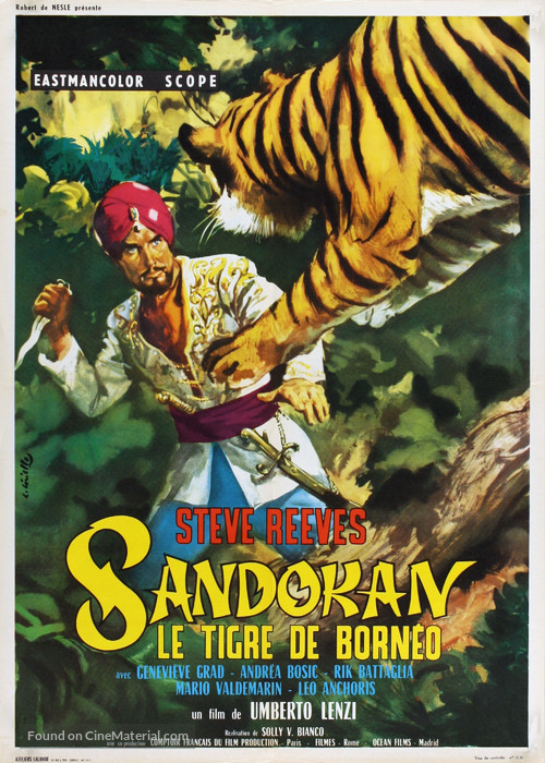 Sandokan, la tigre di Mompracem - French Movie Poster