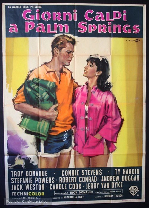 Palm Springs Weekend - Italian Movie Poster