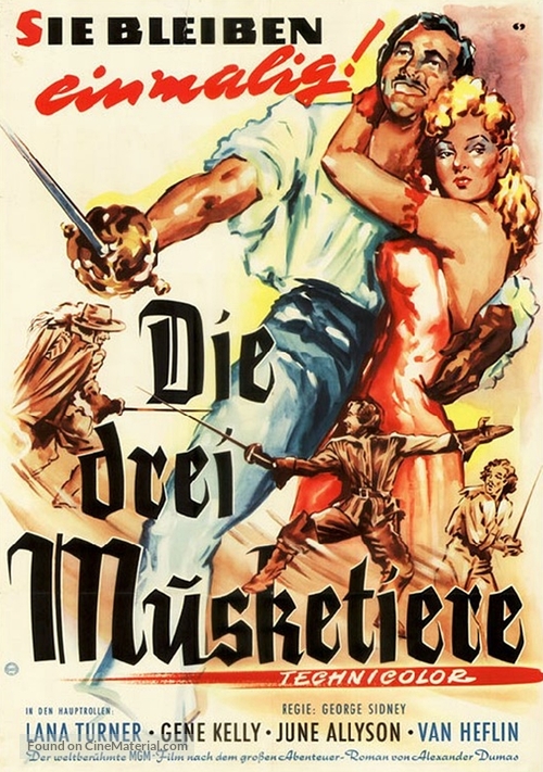 The Three Musketeers - German Movie Poster