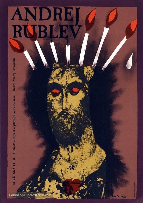 Andrey Rublyov - Czech Movie Poster