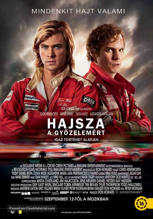 Rush - Hungarian Movie Poster