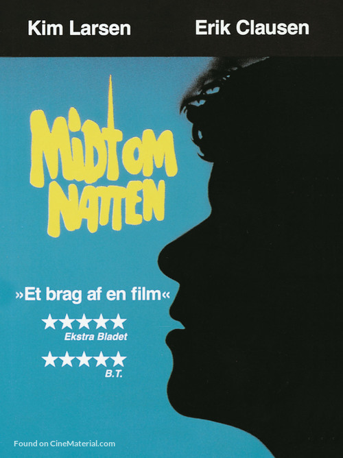 Midt om natten - Danish Movie Poster