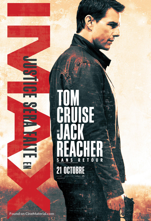 Jack Reacher: Never Go Back - Canadian Movie Poster