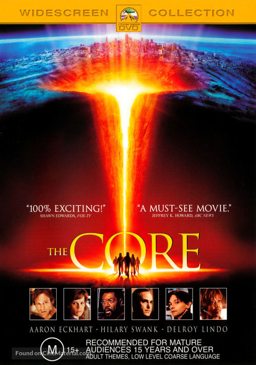 The Core - Australian DVD movie cover