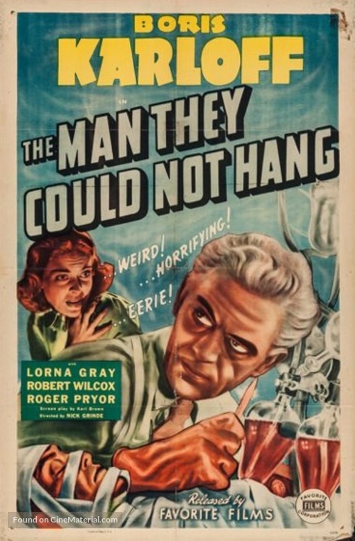 The Man They Could Not Hang - Movie Poster