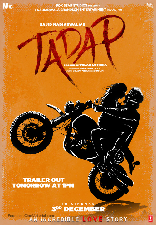 Tadap - Indian Movie Poster