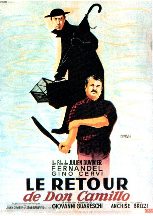 Le retour de Don Camillo - French Movie Poster